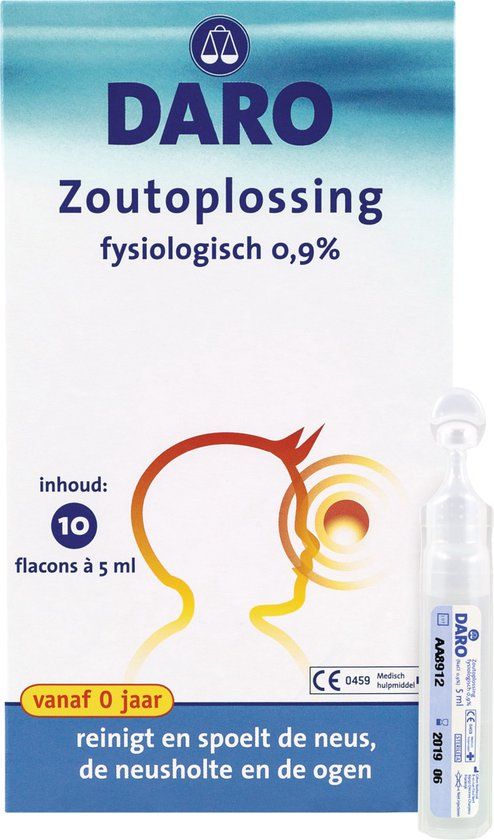 Daro Fysiologische Zoutoplossing - Neusspray - 10 x 5 ml