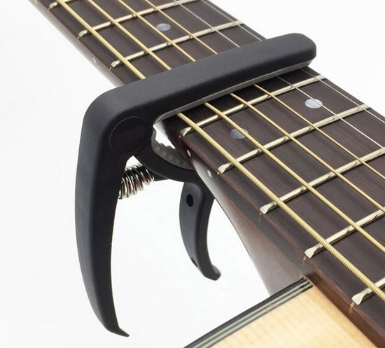 HaverCo Gitaar capo voor 6 snaren tuning clamp stemmen slozz Zwart