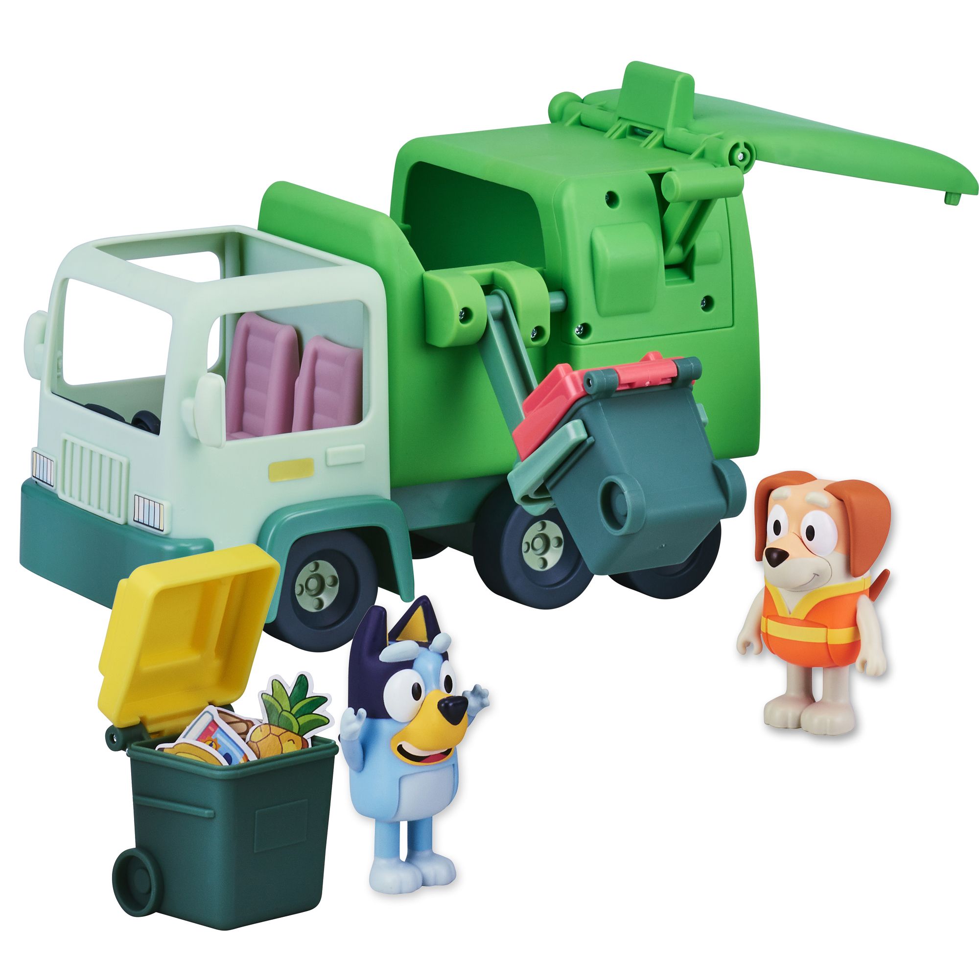 BLUEY - Garbage Truck with 2 Figures - Playset - Moose Toys