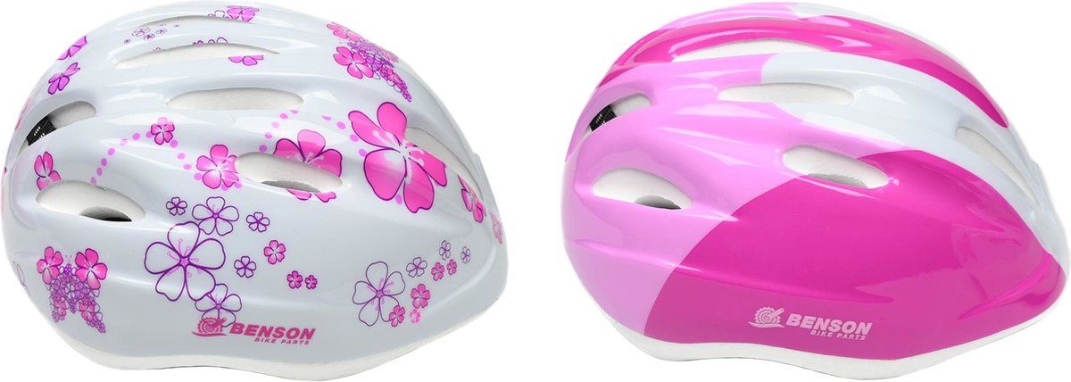 Benson Fietshelm meisje maat S (48-52cm) - Meerkleurig