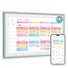 Dragon Touch Kalender, 15,6 inch digitale kalender familie muurplanner, 1080P Full HD interactief touchscreen, slimme karweitkaart en thuisorganisatie, cadeau voor drukke gezinnen planning-Grijsblauw