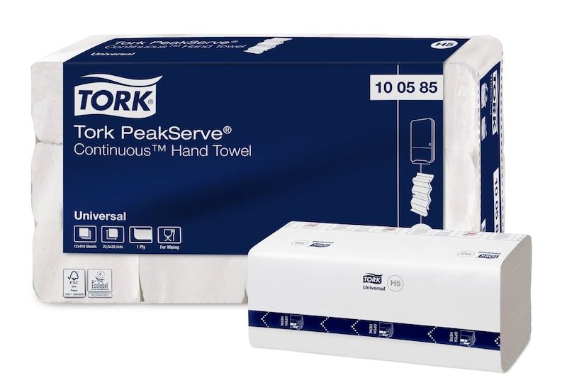 Tork PeakServe - Papieren handdoeken - wit