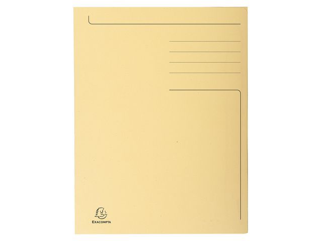 Exacompta 3-Klepsmap Folio - Gerecycled karton - Ivoor