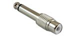 Audibax Adapter mono-jack 6,3 mm naar RCA-aansluiting