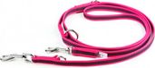 Julius K9 - Dubbele anti slip hondenriem - 2,2m x 20mm - roze/grijs