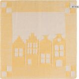 Knit Factory Keukendoek House - Ecru/Gold - 50x50 cm