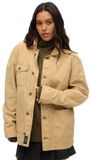 Superdry Merchant Cotton Work Jas Beige L Vrouw