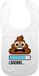 Bellatio Decorations Baby slabbetje - Blauw - Katoen - Poop Loading...