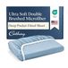 Cathay Home Luxe rimpel- en vervagingsbestendig dubbel geborsteld ultrazachte microvezel 35,5 cm standaard zak enkel hoeslaken, blauwe mist, twinsize