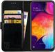 Rosso Element Hoesje Geschikt voor Samsung Galaxy A50 Book Cover Zwart