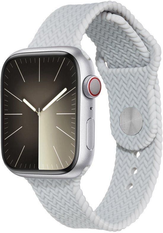 imoshion Siliconen geweven bandje voor de Apple Watch | 44/45/46/49 mm - Grijs