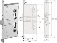 ABUS EFS65 insteekslot voor branddeuren