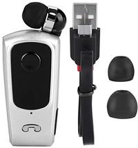 Be Winner Fineblue F920 Intrekbare Bluetooth-hoofdtelefoon Zakelijke Lavalier-hoofdtelefoon Sport Bluetooth-headset Spraakaankondigingen Oproeptrillingen Bluetooth V4.1 Anti-verloren functie (wit)