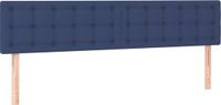vidaXL Hoofdbord Stof Blauw 160x5x78/88 cm