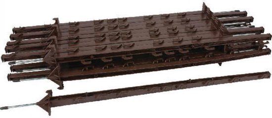 Vario Weidepaal Kunststof Bruin 1 mtr (10 stuks)