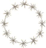 EGLO LED raamdecoratie hangend Flower Ring, verlichte hangdecoratie | decoratieve lamp, staal wit, kunststof wit, warmwit, IP44