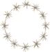 EGLO LED raamdecoratie hangend Flower Ring, verlichte hangdecoratie | decoratieve lamp, staal wit, kunststof wit, warmwit, IP44