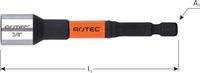 Rotec Dopsleutel E6.3 1/4" Bitopname Magnetisch SW