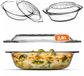 KADAX Ovenschaal van hittebestendig glas, transparant, 2,9 L