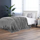 Northwest Ashford Home Oversized familiedeken, 108 "x 120", Platinum