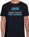 Bellatio Decorations Jan Voornaam cadeau - The man, The myth the legend - zwart - voor heren - verjaardag - vaderdag - pensioen - geslaagd - bedankt M