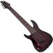 Schecter Omen Elite 8 MultiScale Black Cherry Burst LH guitare électrique pour gauchers