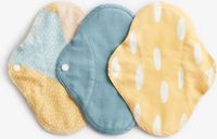 ImseVimse Wasbare inlegkruisjes - 3 stuks - Biologisch Katoen - Blue Sprinkle