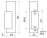 Serrure électrique avec mécanisme de verrouillage, gauche