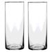 Mica Decorations - Set van 2 Ronde Glazen Vazen - 30 x 12 cm - Transparant