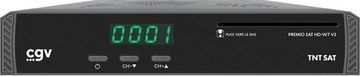 CGV PREMIO SAT HD W7 V2 HD-satellietontvanger, compatibel met TNT SAT, geschikt voor campers, digitale coaxiale audio-uitgang