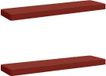 vidaXL - 2-delige Bankkussens VUGHT 100% Polyester Rood