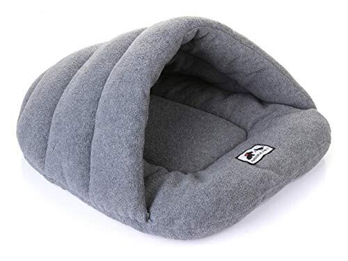 YABAISHI Yabaiishi pantoffels voor de winter, warm, bed, voor honden, honden, katten, huisdieren, kussens, 28X38CM, grijs.