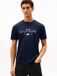 Tommy Hilfiger T-shirt Homme Coton Manches Courtes XL Bleu