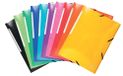 Exacompta Iderama elastomap met 3 kleppen met rugetiket geassorteerde kleuren