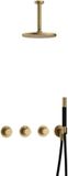 Hotbath Cobber - CB7067 - Inbouw Regendoucheset - Geborsteld Messing