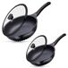 Casseroles profondes, 28+30 cm, avec couvercles, revêtement céramique