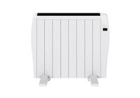 EVVO C8 radiator, wit, 1200 W, tot 16 m², vloer- of wandmontage, spraakbediening, Google Home, 8 elementen, kinderbeveiliging, wifi, afstandsbediening, timer, lcd-display