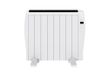 EVVO C8 radiator, wit, 1200 W, tot 16 m², vloer- of wandmontage, spraakbediening, Google Home, 8 elementen, kinderbeveiliging, wifi, afstandsbediening, timer, lcd-display