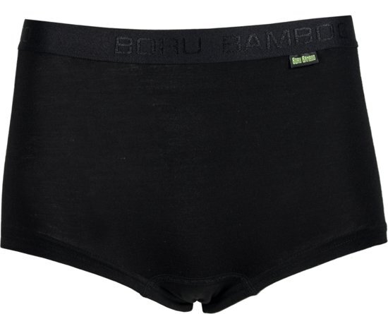 Boru Bamboo Bamboe dames boxershort zwart