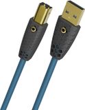 Oehlbach D1C9572 USB-kabel USB-B stekker, USB-A stekker 5 m Petrol-blauw