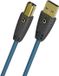 Oehlbach D1C9572 USB-kabel USB-B stekker, USB-A stekker 5 m Petrol-blauw