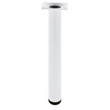 Amig - Ronde Meubelpoot - 30X400 cm - Staal - Wit