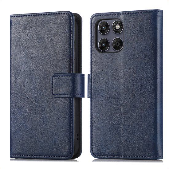 imoshion Luxe Bookcase voor de Motorola Moto G77 - Donkerblauw