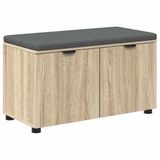 vidaXL Hallenbank Sonoma Eiken 80 x 38 x 46 cm