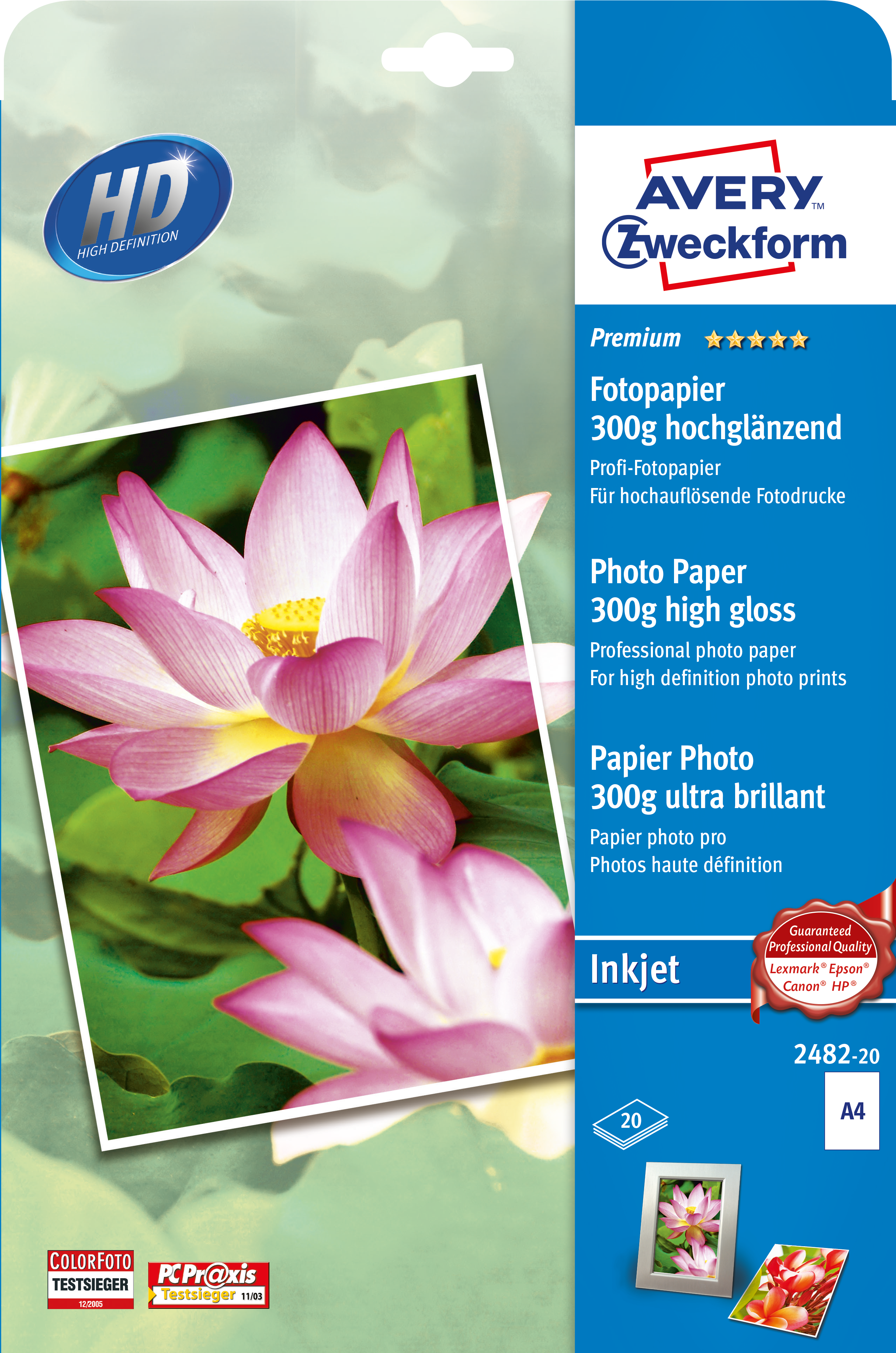 Avery Premium Inkjet Paper A4 300g - White
