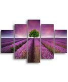 Homemania Afbeelding violet-5 natuur en landschappen voor woonkamer, meerkleurig, 95 x 0,3 x 60 cm, HM205MDF121, MDF