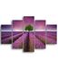 Homemania Afbeelding violet-5 natuur en landschappen voor woonkamer, meerkleurig, 95 x 0,3 x 60 cm, HM205MDF121, MDF