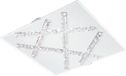 EGLO Sorrenta Lampe murale/plafond LED 290x290mm Verre Cristal Blanc Clair