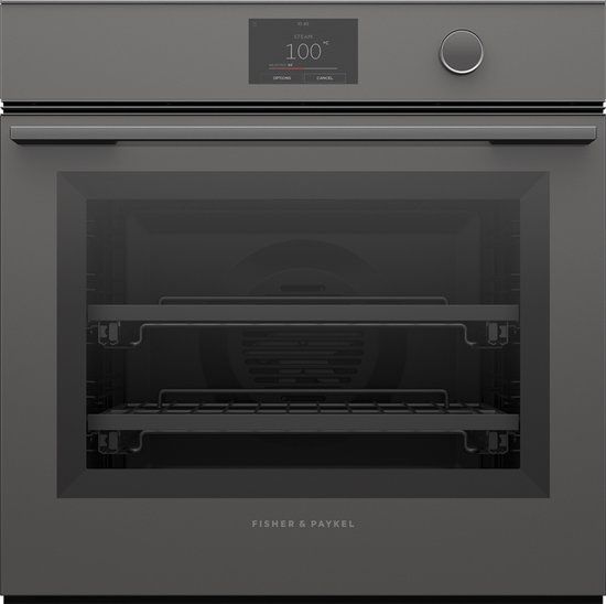 Fisher & Paykel OS60SMTDG1 - 60 cm combi-stoomoven Series 11 Minimal, grijs