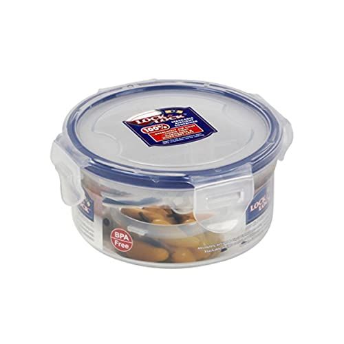 Lock & Lock HPL932 Ronde Opbergdoos - Helder/Blauw, 300 ml